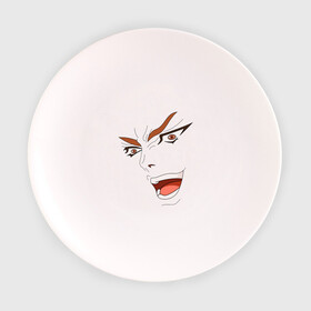 Тарелка с принтом Dio Brando в Кировске, фарфор | диаметр - 210 мм
диаметр для нанесения принта - 120 мм | dio | jojo | джо джо | дио