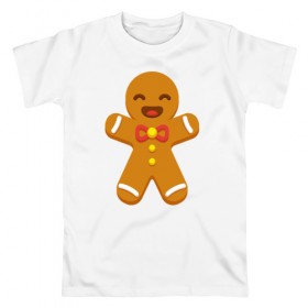 Мужская футболка хлопок с принтом Печенька в Кировске, 100% хлопок | прямой крой, круглый вырез горловины, длина до линии бедер, слегка спущенное плечо. | 