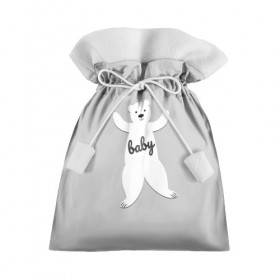 Подарочный 3D мешок с принтом Baby Bear в Кировске, 100% полиэстер | Размер: 29*39 см | Тематика изображения на принте: 