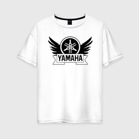 Женская футболка хлопок Oversize с принтом Yamaha v-max в Кировске, 100% хлопок | свободный крой, круглый ворот, спущенный рукав, длина до линии бедер
 | v max | yamaha | мотоспорт | мотоцикл | чоппер | ямаха
