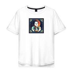 Мужская футболка хлопок Oversize с принтом Musk Icon в Кировске, 100% хлопок | свободный крой, круглый ворот, “спинка” длиннее передней части | elon | elon musk | sapcex | tesla | илон маск | наука