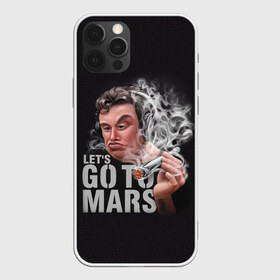 Чехол для iPhone 12 Pro Max с принтом Илон Маск в Кировске, Силикон |  | comic art | elon musk | lets go to mars | арт | голова | дым | илон маск | косяк | минимализм | надпись