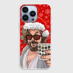 Чехол для iPhone 13 Pro с принтом Лебовски Санта в Кировске,  |  | balls | big lebowski | bowling | film | happy christmas | movie | santa claus | skittles | большой лебовски | боулинг | дед мороз | кегли | кино | колпак | красная шапка | новый год | праздник | рождество | с новым годом | санта клаус