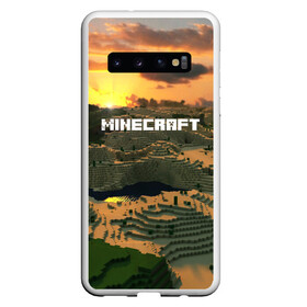 Чехол для Samsung Galaxy S10 с принтом MINECRAFT в Кировске, Силикон | Область печати: задняя сторона чехла, без боковых панелей | blade | blocks | creeper | cubes | game | ken | minecraft | mobs | sword | игры | крипер | майн крафт | майнкрафт | моб