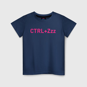 Детская футболка хлопок с принтом Ctrl+Z в Кировске, 100% хлопок | круглый вырез горловины, полуприлегающий силуэт, длина до линии бедер | кирилл бледный | пошлая молли