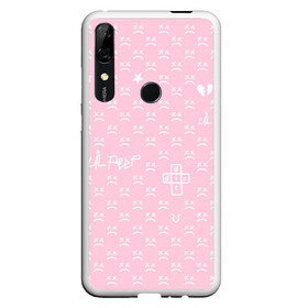 Чехол для Honor P Smart Z с принтом Lil Peep pink pattern в Кировске, Силикон | Область печати: задняя сторона чехла, без боковых панелей | benz truck | girls | gustav ahr | heart | hip hop | lil | lil peep | look at the sky tonight | love | peep | rap | rose | лил | лилпип | паттерн | пип | рэп | хип хоп | эмо | эмо реп