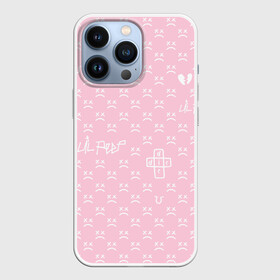 Чехол для iPhone 13 Pro с принтом Lil Peep pink pattern в Кировске,  |  | benz truck | girls | gustav ahr | heart | hip hop | lil | lil peep | look at the sky tonight | love | peep | rap | rose | лил | лилпип | паттерн | пип | рэп | хип хоп | эмо | эмо реп