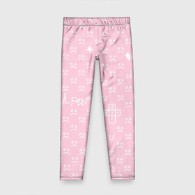 Детские леггинсы 3D с принтом Lil Peep pink pattern в Кировске, полиэстер 85%, спандекс 15% | эластичный пояс, зауженный крой | Тематика изображения на принте: benz truck | girls | gustav ahr | heart | hip hop | lil | lil peep | look at the sky tonight | love | peep | rap | rose | лил | лилпип | паттерн | пип | рэп | хип хоп | эмо | эмо реп