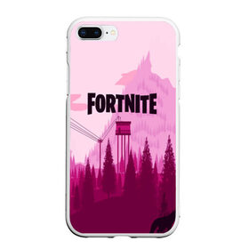 Чехол для iPhone 7Plus/8 Plus матовый с принтом FORTNITE в Кировске, Силикон | Область печати: задняя сторона чехла, без боковых панелей | battle royale | fortnite | fortnite battle royale | futuresynth | game | outrun | retrowave | synth | synthwave | игры | ретровейв | синтвейв | фортнайт