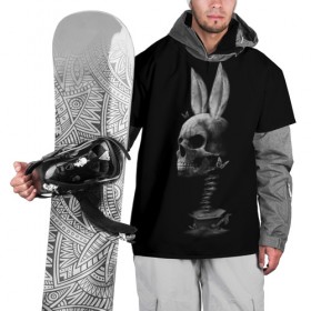 Накидка на куртку 3D с принтом Зая в Кировске, 100% полиэстер |  | Тематика изображения на принте: бабочки | животные | зая | заяц | кости | кролик | череп | черно белый | черное и белое