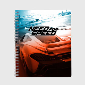 Тетрадь с принтом Need for Speed в Кировске, 100% бумага | 48 листов, плотность листов — 60 г/м2, плотность картонной обложки — 250 г/м2. Листы скреплены сбоку удобной пружинной спиралью. Уголки страниц и обложки скругленные. Цвет линий — светло-серый
 | need for speed | nfs | авто | вип | гонки | жажда скорости | класс | машины | симулятор | чемпион