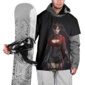 Накидка на куртку 3D с принтом девушка с мечами в Кировске, 100% полиэстер |  | аниме | анимеграфика | девушка | длинныеволосы | катана | косички | красныйтоп | мечи