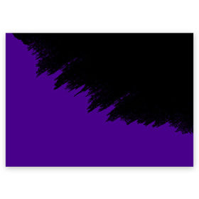 Поздравительная открытка с принтом КРАСКА И НИЧЕГО ЛИШНЕГО! в Кировске, 100% бумага | плотность бумаги 280 г/м2, матовая, на обратной стороне линовка и место для марки
 | Тематика изображения на принте: color | dirty | purple | texture | yellow.paints | брызги | брызги красок | желтый | краски | текстура | фиолетовый