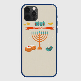 Чехол для iPhone 12 Pro с принтом Hanukkah в Кировске, силикон | область печати: задняя сторона чехла, без боковых панелей | hanukkah | израиль | подсвечник | праздник | свечи | счастливого | ханука