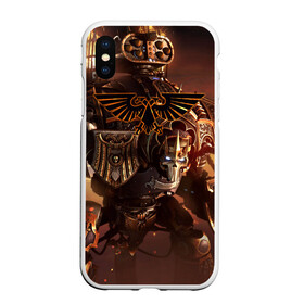 Чехол для iPhone XS Max матовый с принтом Warhammer в Кировске, Силикон | Область печати: задняя сторона чехла, без боковых панелей | 40000 | 40k | fantasy | total | war | битва | вархаммер | войны | игра | молот | солдат | ультрамарины