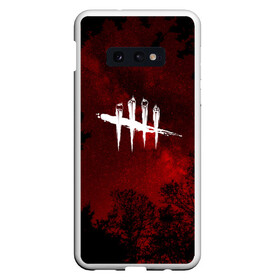 Чехол для Samsung S10E с принтом DEAD BY DAYLIGHT в Кировске, Силикон | Область печати: задняя сторона чехла, без боковых панелей | dead by daylight | game | hillbilly | maniacs | trapper | wraith | деревенщина | игра | мертвые днем | охотник | призрак