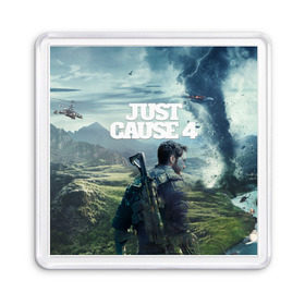 Магнит 55*55 с принтом Just Cause 4 в Кировске, Пластик | Размер: 65*65 мм; Размер печати: 55*55 мм | Тематика изображения на принте: just cause