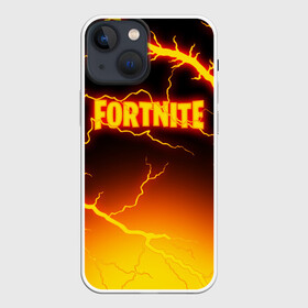 Чехол для iPhone 13 mini с принтом FORTNITE FIRESTORM | ФОРТНАЙТ ШТОРМ в Кировске,  |  | Тематика изображения на принте: fortnite | fortnite 2 | fortnite x маршмелло | ikonik | marshmello | ninja | ninja streamer | storm | thunder | иконик | ниндзя | фортнайт | фортнайт 2 | фортнайт глава 2