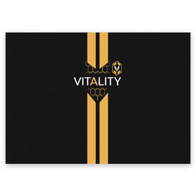 Поздравительная открытка с принтом FUT FIFA Vitality team 2019 в Кировске, 100% бумага | плотность бумаги 280 г/м2, матовая, на обратной стороне линовка и место для марки
 | champions league | fifa | game. easports | team | ultimate | лига | фифа | чемпионов