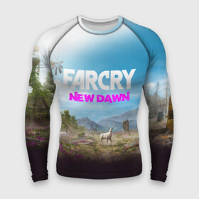 Мужской рашгард 3D с принтом FAR CRY NEW DAWN в Кировске,  |  | action | far cry | far cry new dawn | game | gamer | montana | player | shooter | usa | врата эдема | знак | игра | культ | секта | символ | символика | шутер | эдем