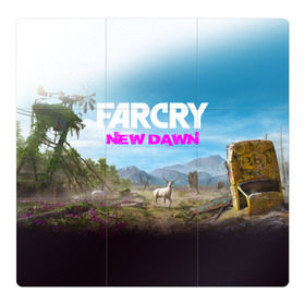 Магнитный плакат 3Х3 с принтом FAR CRY NEW DAWN в Кировске, Полимерный материал с магнитным слоем | 9 деталей размером 9*9 см | action | far cry | far cry new dawn | game | gamer | montana | player | shooter | usa | врата эдема | знак | игра | культ | секта | символ | символика | шутер | эдем