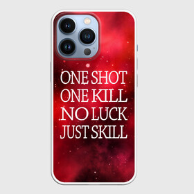 Чехол для iPhone 13 Pro с принтом One Shot One Kill в Кировске,  |  | counter strike. one shot | cs go | csgo | game | one kill | ван шот | красный | лого | надпись | текст