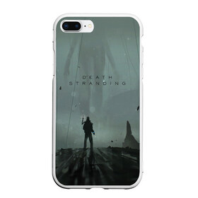 Чехол для iPhone 7Plus/8 Plus матовый с принтом Death Stranding в Кировске, Силикон | Область печати: задняя сторона чехла, без боковых панелей | bridges | death stranding | game | hideo kojima | kojima productions | man | norman reedus | scar | sony interactive entertainment | suit | tie | игры | кодзима