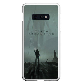 Чехол для Samsung S10E с принтом Death Stranding в Кировске, Силикон | Область печати: задняя сторона чехла, без боковых панелей | bridges | death stranding | game | hideo kojima | kojima productions | man | norman reedus | scar | sony interactive entertainment | suit | tie | игры | кодзима