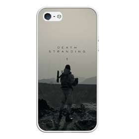 Чехол для iPhone 5/5S матовый с принтом Death Stranding в Кировске, Силикон | Область печати: задняя сторона чехла, без боковых панелей | bridges | death stranding | game | hideo kojima | kojima productions | man | norman reedus | scar | sony interactive entertainment | suit | tie | игры | кодзима