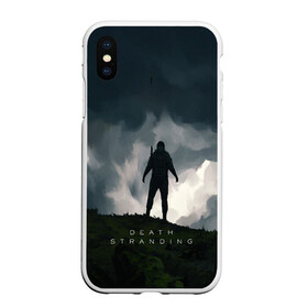 Чехол для iPhone XS Max матовый с принтом Death Stranding в Кировске, Силикон | Область печати: задняя сторона чехла, без боковых панелей | bridges | death stranding | game | hideo kojima | kojima productions | man | norman reedus | scar | sony interactive entertainment | suit | tie | игры | кодзима