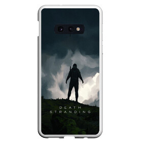 Чехол для Samsung S10E с принтом Death Stranding в Кировске, Силикон | Область печати: задняя сторона чехла, без боковых панелей | bridges | death stranding | game | hideo kojima | kojima productions | man | norman reedus | scar | sony interactive entertainment | suit | tie | игры | кодзима