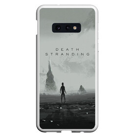 Чехол для Samsung S10E с принтом DEATH STRANDING в Кировске, Силикон | Область печати: задняя сторона чехла, без боковых панелей | bridges | death stranding | game | hideo kojima | kojima productions | man | norman reedus | scar | sony interactive entertainment | suit | tie | игры | кодзима