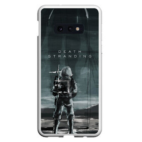 Чехол для Samsung S10E с принтом Death Stranding в Кировске, Силикон | Область печати: задняя сторона чехла, без боковых панелей | bridges | death stranding | game | hideo kojima | kojima productions | man | norman reedus | scar | sony interactive entertainment | suit | tie | игры | кодзима