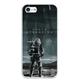 Чехол для iPhone 5/5S матовый с принтом Death Stranding в Кировске, Силикон | Область печати: задняя сторона чехла, без боковых панелей | bridges | death stranding | game | hideo kojima | kojima productions | man | norman reedus | scar | sony interactive entertainment | suit | tie | игры | кодзима