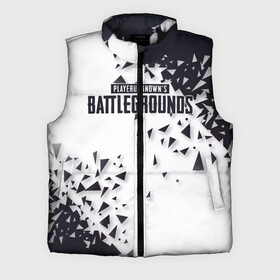 Мужской жилет утепленный 3D с принтом PUBG Jacket Black в Кировске,  |  | Тематика изображения на принте: battle | chicken | dinner | royale | winner | битва | борьба | королевская | симулятор