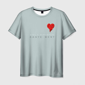 Мужская футболка 3D с принтом Kanye West, 808s & Heartbreak в Кировске, 100% полиэфир | прямой крой, круглый вырез горловины, длина до линии бедер | Тематика изображения на принте: 