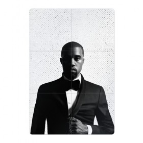 Магнитный плакат 2Х3 с принтом Kanye West Halftone в Кировске, Полимерный материал с магнитным слоем | 6 деталей размером 9*9 см | kanye | kanye west | yandhi | кани | кани вест | кани вэст | янди
