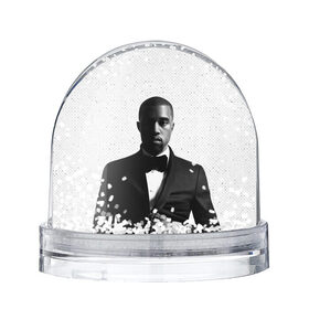 Снежный шар с принтом Kanye West Halftone в Кировске, Пластик | Изображение внутри шара печатается на глянцевой фотобумаге с двух сторон | kanye | kanye west | yandhi | кани | кани вест | кани вэст | янди