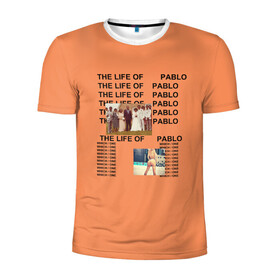 Мужская футболка 3D спортивная с принтом Kanye West PABLO в Кировске, 100% полиэстер с улучшенными характеристиками | приталенный силуэт, круглая горловина, широкие плечи, сужается к линии бедра | Тематика изображения на принте: kanye | kanye west | yandhi | кани | кани вест | кани вэст | янди
