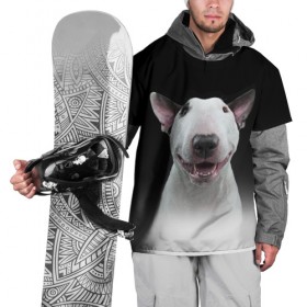 Накидка на куртку 3D с принтом Oh snap! в Кировске, 100% полиэстер |  | Тематика изображения на принте: bull terrier | dog |   | бультерьер | собака