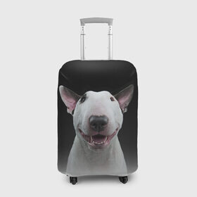 Чехол для чемодана 3D с принтом Oh snap! в Кировске, 86% полиэфир, 14% спандекс | двустороннее нанесение принта, прорези для ручек и колес | bull terrier | dog |   | бультерьер | собака