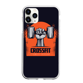 Чехол для iPhone 11 Pro Max матовый с принтом Crossfit в Кировске, Силикон |  | мода | мотивация | настроения | позитив | прикол | пятна | тренд | яркие