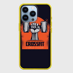 Чехол для iPhone 13 Pro с принтом Crossfit в Кировске,  |  | мода | мотивация | настроения | позитив | прикол | пятна | тренд | яркие