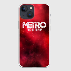 Чехол для iPhone 13 mini с принтом Metro Exodus в Кировске,  |  | 2019 | 2033 | exodus | game | logo | metro | red | апокалипсис | игра | исход | красный | лого | метро | сталкер