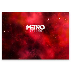 Поздравительная открытка с принтом Metro Exodus в Кировске, 100% бумага | плотность бумаги 280 г/м2, матовая, на обратной стороне линовка и место для марки
 | 2019 | 2033 | exodus | game | logo | metro | red | апокалипсис | игра | исход | красный | лого | метро | сталкер