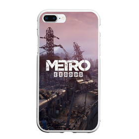 Чехол для iPhone 7Plus/8 Plus матовый с принтом Metro Exodus в Кировске, Силикон | Область печати: задняя сторона чехла, без боковых панелей | 2019 | 2033 | exodus | game | logo | metro | апокалипсис | вышки | игра | исход | лого | локация | метро | пейзаж | скриншот | сталкер