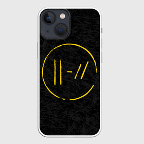 Чехол для iPhone 13 mini с принтом TWENTY ONE PILOTS в Кировске,  |  | 21 pilots | 21p | gray | music | rock | stripes | texture | top | trench | twenty one pilots | брызги | группа | линии | музыка | рок | текстура | штрихи