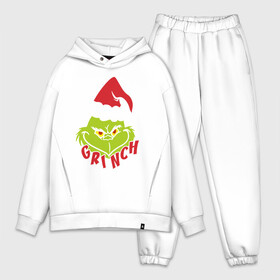 Мужской костюм хлопок OVERSIZE с принтом Cristmas Grinch в Кировске,  |  | Тематика изображения на принте: grinch | гринч | новый год | рождество