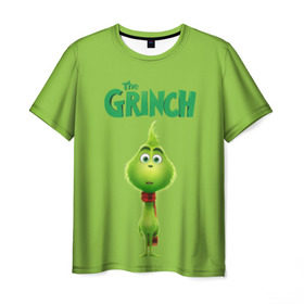 Мужская футболка 3D с принтом The Grinch в Кировске, 100% полиэфир | прямой крой, круглый вырез горловины, длина до линии бедер | grinch | гринч | новый год | рождество