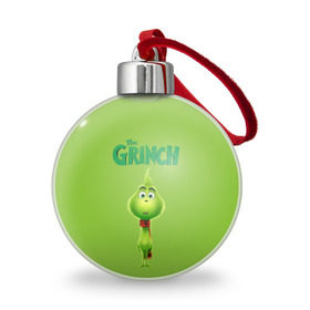 Ёлочный шар с принтом The Grinch в Кировске, Пластик | Диаметр: 77 мм | grinch | гринч | новый год | рождество